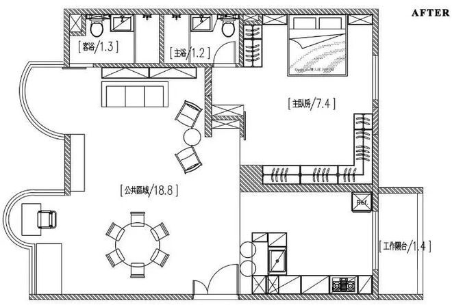 爱游戏体育APP官网入口退休夫妇的惬意生活116㎡一居室全屋耐看又治愈稳重又大方(图2)